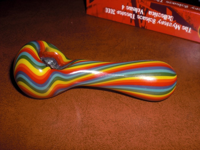 My first piece, his name is Krispy. (As in Kripsy Kreme)