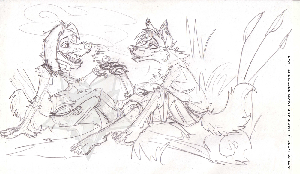 Sketch Page - Paws and Dazie