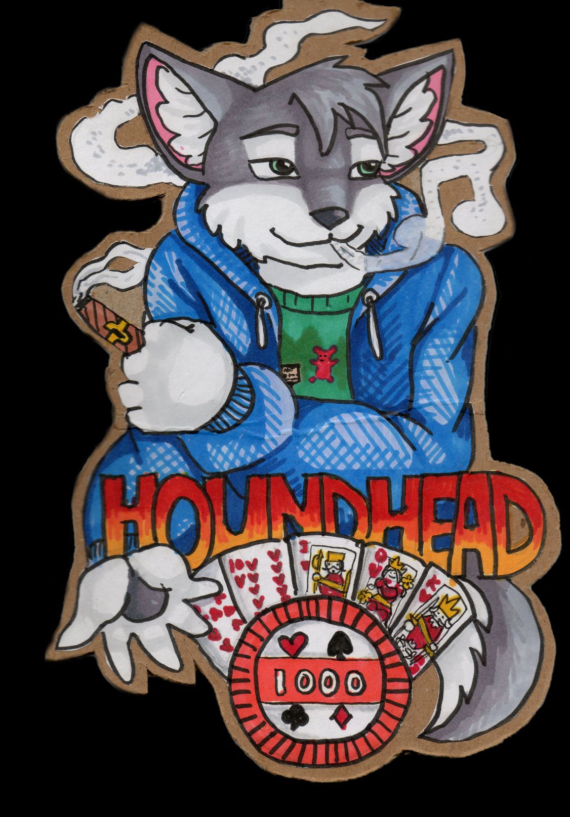HoundHead Badge scanned