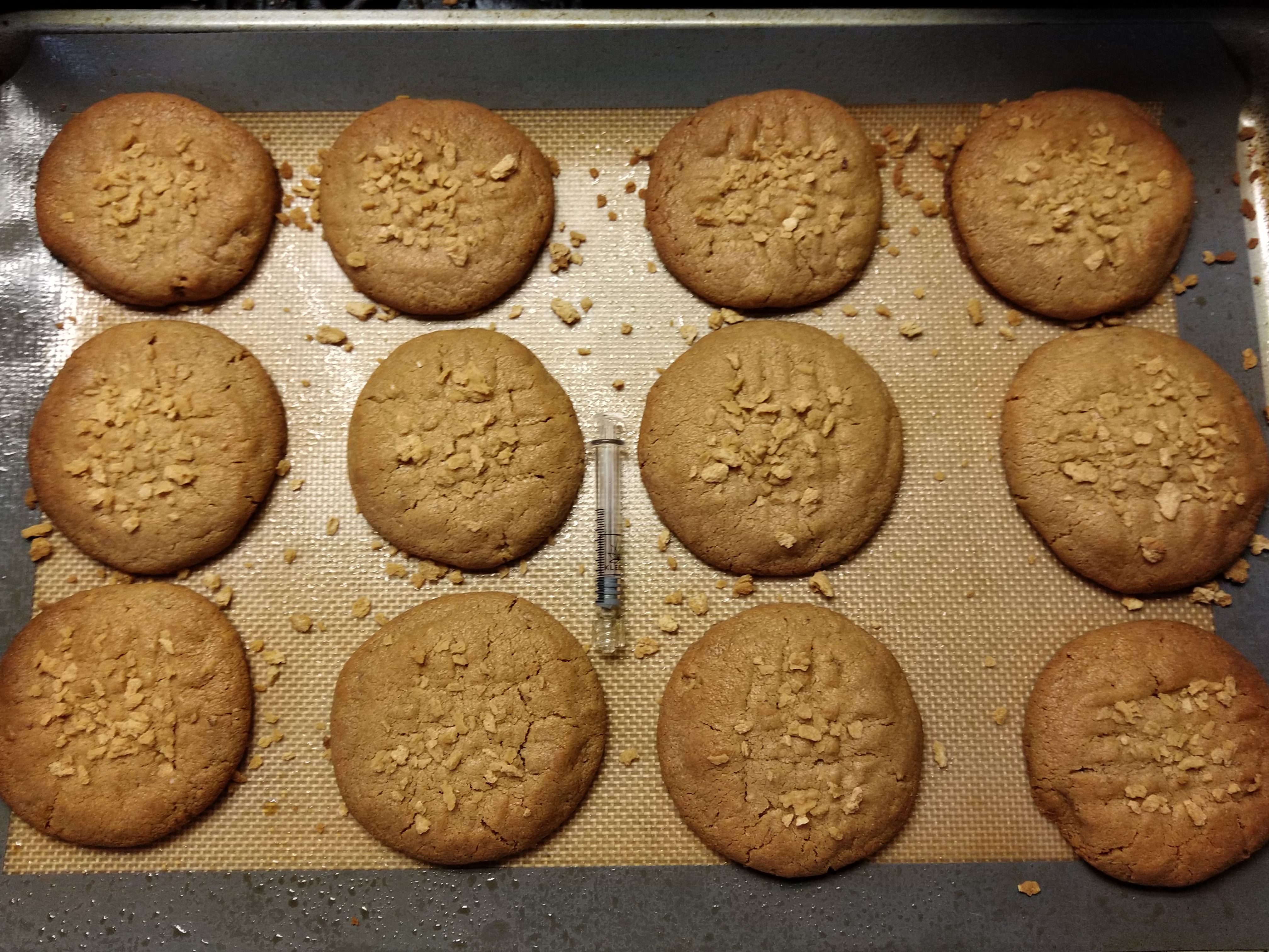 Nutter Budder Almond Pecan Cookies with Maple Flakes